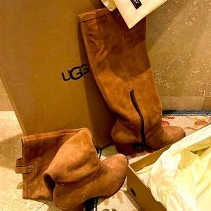 UGG Women’s suede high heel boot